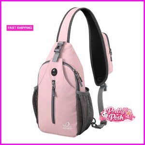 Crossbody Sling Backpack Daypack Travel Hiking Chest Bag Nylon